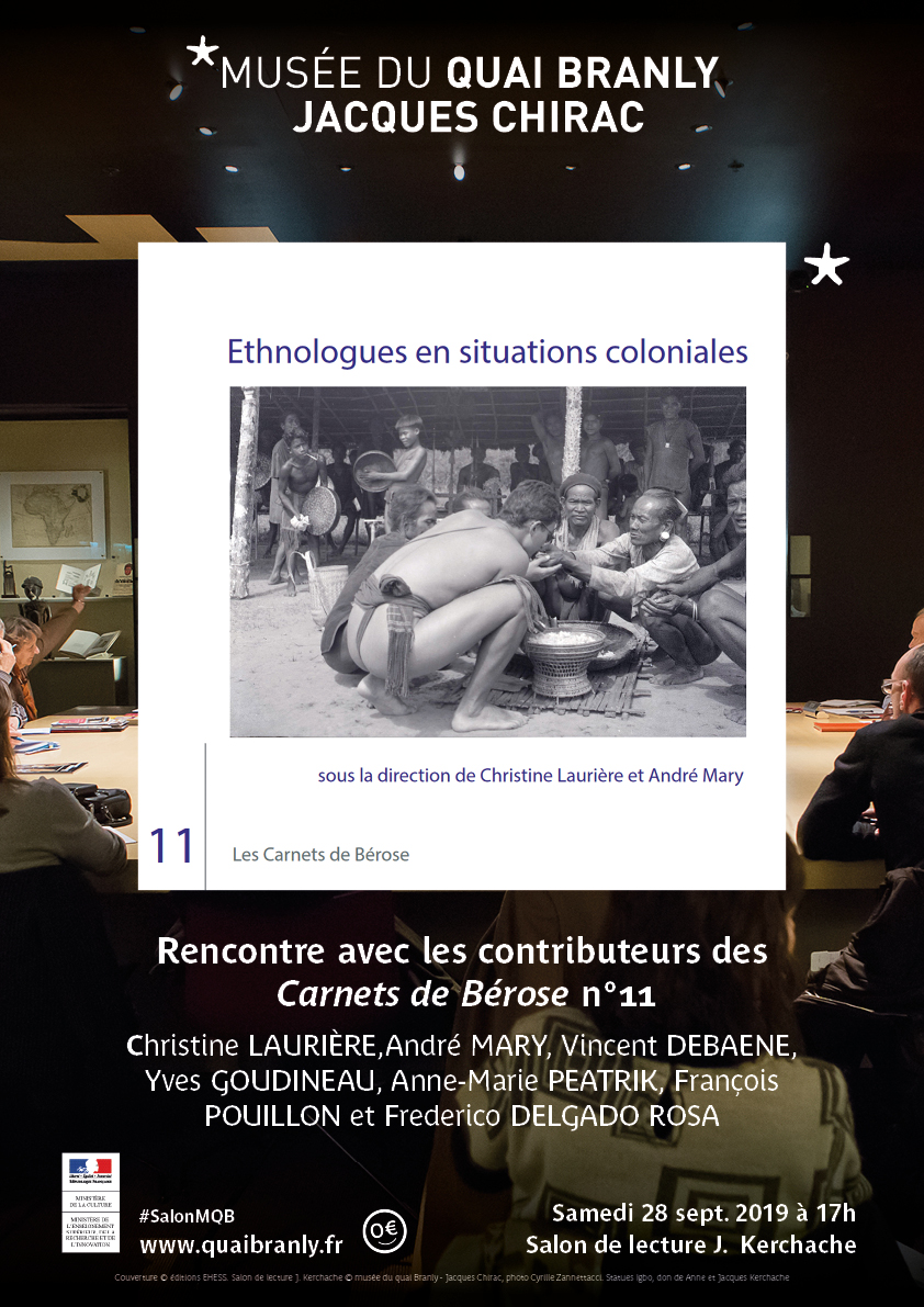 Affiche Rencontre Carnet de Bérose 11 au MQB 28 septembre 2019