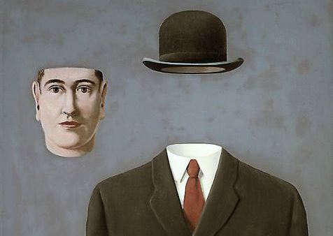 Détail de René Magritte, Le pèlerin, 1966 / © ADAGP, Paris 2017.